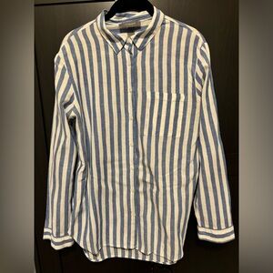 Primark blue and white stripe shirt, size 8